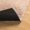 Tapis HUARTE à poils courts doux lavable rouge clair 60x110 cm 