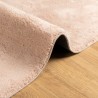 Tapis HUARTE à poils courts doux lavable rouge clair 60x110 cm 