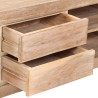 Meuble TV Bois d'acacia massif 120 x 30 x 40 cm Marron clair 