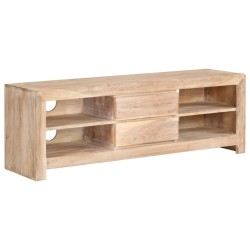 Meuble TV Bois d'acacia massif 120 x 30 x 40 cm Marron clair 