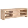 Meuble TV Bois d'acacia massif 120 x 30 x 40 cm Marron clair 