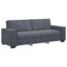 Canapé à 3 places Gris foncé 180 cm Velours 