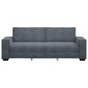 Canapé à 3 places Gris foncé 180 cm Velours 