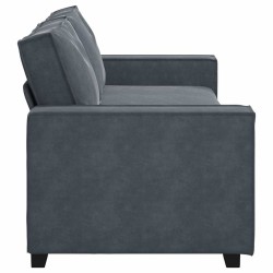 Canapé à 3 places Gris foncé 180 cm Velours 