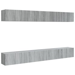 Meubles TV 8 pcs Sonoma gris 60x30x30 cm Bois d'ingénierie 