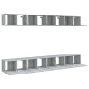 Meubles TV 8 pcs Sonoma gris 60x30x30 cm Bois d'ingénierie 