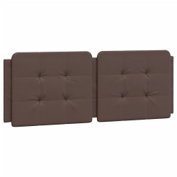Lit avec matelas marron 140x200 cm similicuir 