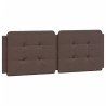 Lit avec matelas marron 140x200 cm similicuir 