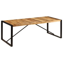Table à manger 220x100x75 cm Bois de manguier massif 