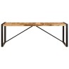 Table à manger 220x100x75 cm Bois de manguier massif 