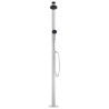 Douche de jardin avec base marron 220 cm Aluminium 