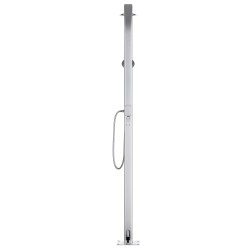 Douche de jardin avec base marron 220 cm Aluminium 