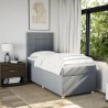 Sommier à lattes de lit et matelas Gris clair 90x190 cm Tissu 