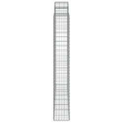 Paniers à gabions arqués 3 pcs 200x30x200/220 cm fer galvanisé 