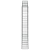Paniers à gabions arqués 3 pcs 200x30x200/220 cm fer galvanisé 
