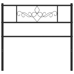 Tête de lit métal noir 75 cm 