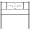 Tête de lit métal noir 75 cm 