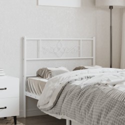 Tête de lit métal blanc 75 cm 