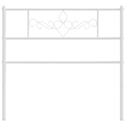 Tête de lit métal blanc 75 cm 