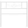 Tête de lit métal blanc 75 cm 