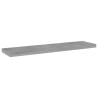 Panneaux de bibliothèque 4 pcs gris béton bois d’ingénierie 