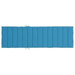 Coussin de chaise longue bleu 200x50x3 cm tissu oxford 