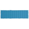 Coussin de chaise longue bleu 200x50x3 cm tissu oxford 