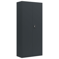 Classeur anthracite 90x40x200 cm Acier 