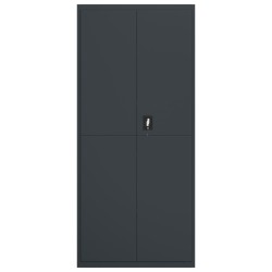 Classeur anthracite 90x40x200 cm Acier 