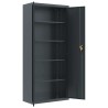 Classeur anthracite 90x40x200 cm Acier 