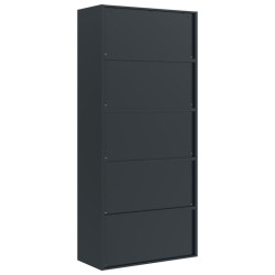 Classeur anthracite 90x40x200 cm Acier 