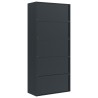 Classeur anthracite 90x40x200 cm Acier 