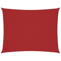 Voile de parasol tissu oxford rectangulaire 2x3 m rouge 