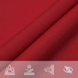 Voile de parasol tissu oxford rectangulaire 2x3 m rouge 
