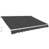 Auvent pliable manuel 400 cm Anthracite 