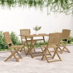 Ensemble à manger de jardin 5 pcs Bois d'acacia solide 