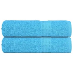 Essuie-mains 2 pcs turquoise 50x100 cm 360 g/m² 100% coton 
