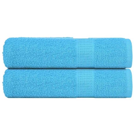 Essuie-mains 2 pcs turquoise 50x100 cm 360 g/m² 100% coton 