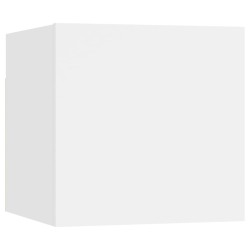 Ensemble de meubles TV 8 pcs Blanc Bois d'ingénierie 