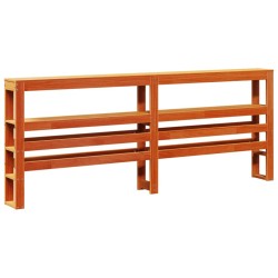 Cadre de lit sans matelas cire marron 180x200cm bois pin massif 
