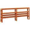 Cadre de lit sans matelas cire marron 180x200cm bois pin massif 