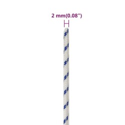 Corde de bateau Blanc 2 mm 250 m Polypropylène 
