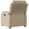 Fauteuil de massage inclinable électrique cappuccino similicuir 