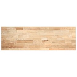 Plan de travail de cuisine bois de chêne massif rectangulaire 