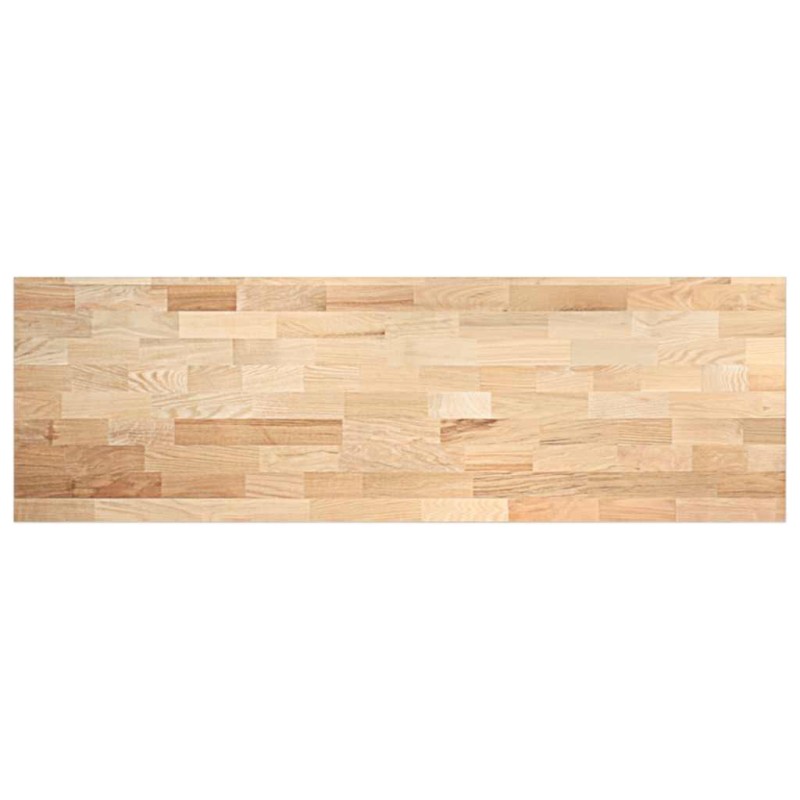 Plan de travail de cuisine bois de chêne massif rectangulaire 