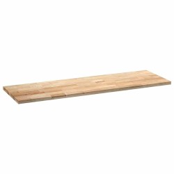 Plan de travail de cuisine bois de chêne massif rectangulaire 