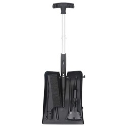 Kit de pelle à neige 3 en 1 noir aluminium 