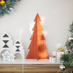 Arbre de Noël en bois pour décoration 59,5cm bois de pin massif 