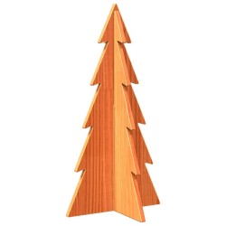Arbre de Noël en bois pour décoration 59,5cm bois de pin massif 