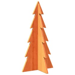 Arbre de Noël en bois pour décoration 59,5cm bois de pin massif 